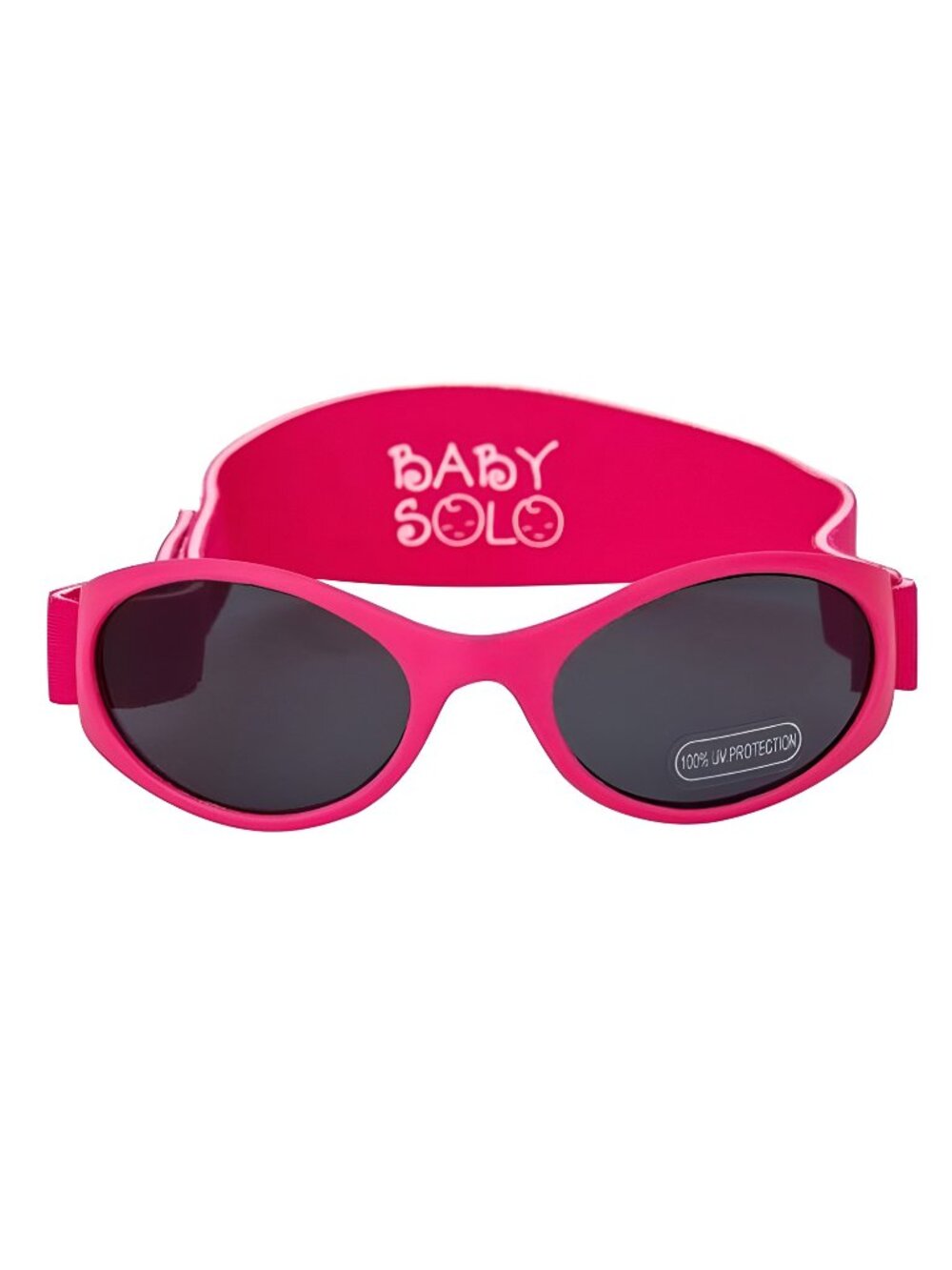Baby Sunglasses (0-36 Months, Matte Hot Pink Frame w/Solid Black Lens)